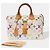 Borsa LOUIS VUITTON Speedy in Tela Bianca - 103457 Bianco - vista 2