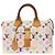 Borsa LOUIS VUITTON Speedy in Tela Bianca - 103457 Bianco - vista 3