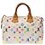 Borsa LOUIS VUITTON Speedy in Tela Bianca - 103457 Bianco - vista 4