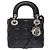 Borsa DIOR Lady Dior in Pelle Nera - 103453 Nero - vista 3