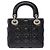 Borsa DIOR Lady Dior in Pelle Nera - 103453 Nero - vista 4