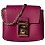 Bolso cruzado mini Metropolis en cuero fucsia de Furla Rosa