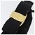 Borsa a mano Salvatore Ferragamo Vala in suede 2 in 1 nera e oro Auth gh1949 Nero D'oro - vista 20