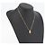 Collana Christian Dior metallo oro Auth ka3707A D'oro - vista 16