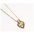 Collana Christian Dior metallo oro Auth ka3707A D'oro - vista 3