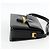 Borsa a Spalla CÉLINE Carrozza in Pelle Nera e Oro Auth INZ094 Nero D'oro - vista 4