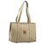 Céline CELINE Macadam Canvas Tote Bag PVC Beige Gold Auth INZ048 Golden