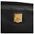 Céline Borsa a mano CELINE in pelle nera e oro Auth 174310 Nero D'oro - vista 17