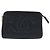 Pochette CHANEL COCO Marca Pelle Caviar Nero Oro CC Auth AMZ108 D'oro - vista 13