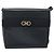 Borsa a Spalla Gancini in Pelle Salvatore Ferragamo Blu Navy Oro Auth YKZ1453A - vista 13