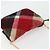 Autre Marque BORSO A SPALLA CB CHECK BLUE LABEL CRESTBRIDGE IN NYLON LANA ORO ROSSO Auth 174651A D'oro - vista 6