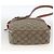 Gucci Borsa a Spalla GG Supreme PVC Beige Oro 233268 Auth YKZ260 D'oro - vista 5