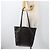 Céline Borsa tote in tela Macadam CELINE in pelle PVC nera e oro Auth YKZ828A Nero D'oro - vista 21