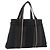 Hermès HERMES Borsa a Mano Trocha Horizontal Zonal MM in Tela Nera Auth ARZ908 Nero