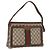 Bolso Sherry Line GG Supreme Web de GUCCI en PVC beige y dorado 001 16 4085 Auth 174411