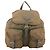PRADA Backpack Nylon Khaki Silver Auth YKZ1086 Silvery - view 13
