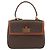 Céline Borsa a mano in tela Macadam CELINE in pelle PVC 2 in 1 marrone oro Auth YKZ459 D'oro - vista 13