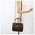 Céline Borsa a mano in tela Macadam CELINE in pelle PVC 2 in 1 marrone oro Auth YKZ459 D'oro - vista 26