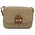 Céline Borsa a Spalla in Tela Macadam CELINE PVC Beige Oro Auth YKZ1474 D'oro - vista 13