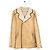 Double Doppelt gefütterter Schafleder-Mantel Prada AW05 Beige