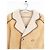 Double Doppelt gefütterter Schafleder-Mantel Prada AW05 Beige - Ansicht 3