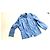 Autre Marque Blaue Lederjacke im Military Look - Ansicht 2