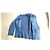 Autre Marque Blaue Lederjacke im Military Look - Ansicht 6