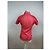 Polo vintage Courreges a pois rosso e bianco M - vista 13