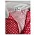 Polo vintage Courreges a pois rosso e bianco M - vista 8