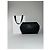 Pochette en cuir vintage Givenchy abstraite noire - vue 2