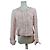 Vintage Courreges kariertes Kurzmäntel in Rosa und Weiß L Pink