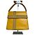 Vintage Gianni Versace Lederhandtasche Gelb Grau
