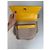 Vintage Gianni Versace Lederhandtasche Gelb Grau - Ansicht 10