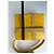 Vintage Gianni Versace Lederhandtasche Gelb Grau - Ansicht 13