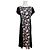 Vintage Courreges abstraktes Kleid schwarz rosa M