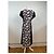 Vintage Courreges abstraktes Kleid schwarz rosa M - Ansicht 3