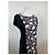 Vintage Courreges abstraktes Kleid schwarz rosa M - Ansicht 4