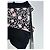 Vintage Courreges abstraktes Kleid schwarz rosa M - Ansicht 7