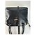 Vintage Courreges 2-Wege geriffelter Lederhandtasche schwarz - Ansicht 13