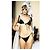 Toalha de praia Chanel de algodão preta rosa branca azul claro Preto Branco - vista 12