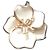 Autre Marque Anello Diamanta Orchid in Oro Giallo e Diamanti Gold hardware