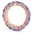 Autre Marque 14-karat rose gold eternity ring with 17 oval tanzanites Pink Purple  - view 4