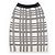 Falda de punto mezcla de cachemira Louis Vuitton Negro Blanco