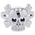 Christian Dior 18K Weißgold Tete de Mort Skull Ring