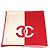 Chanel 19C CC Logo Coco Marke Bicolor Schal Pink