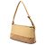 Borsa a spalla in pelle di vitello e suede beige Burberry con cucitura - vista 2
