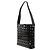 Borsa a spalla in pelle perforata nera Prada Nero - vista 2