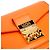 MCM Mini Patricia em couro laranja conversível em crossbody - vista 7