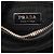 Borsa intrecciata in tessuto nero Prada - vista 5
