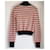 Suéter de punto a rayas Chanel Negro Rosa Blanco Amarillo  - vista 3